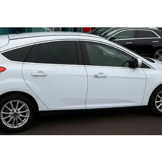 Kit completo cornici finestrini HB (12 pz, acciaio inox) Ford Focus III 2011-2017 foto 1