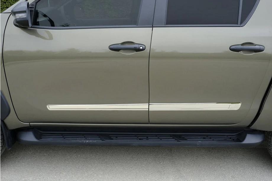Nissan Navara/NP300 2016- Modanature Porte Acciaio Inox (4 pz) Image