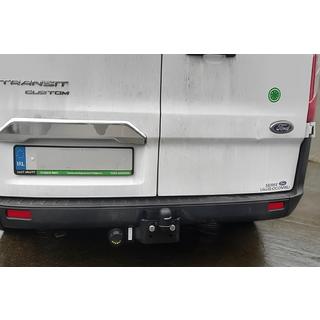 Modanatura cromata sopra la targa (2 porte, acciaio inox) Ford Custom 2013-2022 foto 1