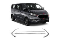 Ford Custom 2013-2022 Cornice cromata per griglia anteriore 2018+ (4 pz, acciaio inox) foto 3