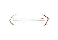Ford Custom 2013-2022 Cornice cromata per griglia anteriore 2018+ (4 pz, acciaio inox) foto 6