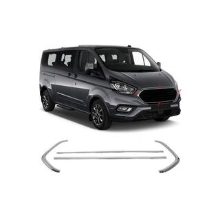 Cornice cromata per griglia anteriore 2018+ (4 pz, acciaio inox) Ford Custom 2013-2022 foto 3