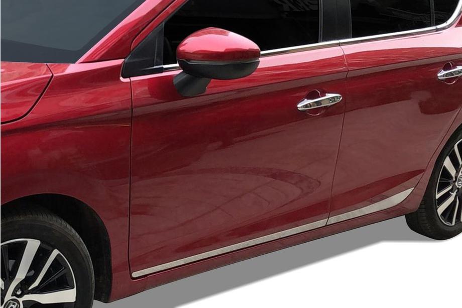 Honda City 2021- Modanature Porte SD (4 pz, Acciaio Inox) Foto 2