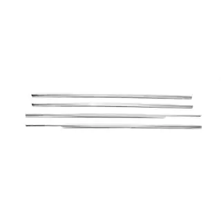 Cornici esterne finestrini acciaio inox (4 pz) foto 2