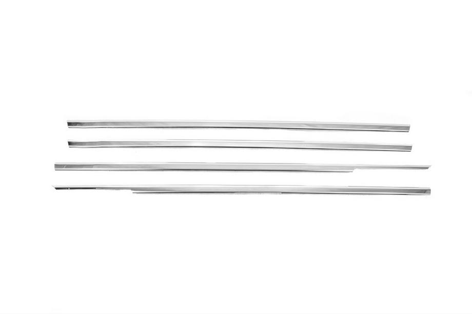 Honda Civic 1995-2001 Cornici esterne finestrini acciaio inox (4 pz) Foto 2