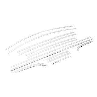 Set completo cornici finestrini (14 pz, acciaio inox) foto 3