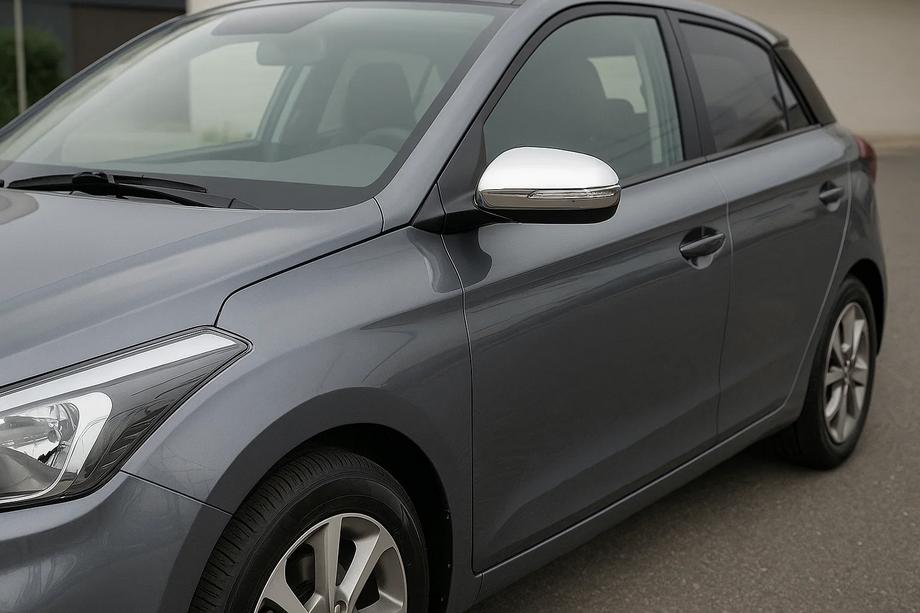 Hyundai I-20 2014-2020 Coperture Specchietti V2 (2 pz, Acciaio Inox) Image