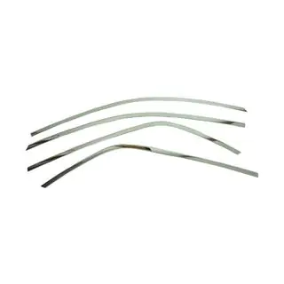 Modanature Superiori Finestrini Acciaio Inox (4 pz) foto 2
