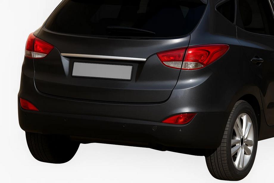 Hyundai IX-35 2010-2015 Modanatura cromata sopra la targa (stretta) Image
