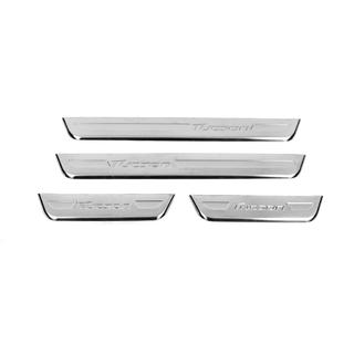 Battitacco OmsaLine (4 pz, acciaio inox) Hyundai Tucson TL 2016-2021 foto 2