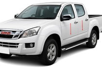 Isuzu D-Max 2011-2019 Modanature Porta OmsaLine Acciaio Inox foto 1