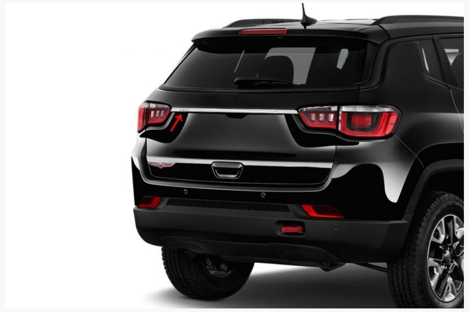 Jeep Compass 2016- Modanatura cromata per cofano bagagliaio (acciaio inox) Image