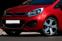Kia Rio 2012-2017 Copertura griglia per HB (acciaio inox) foto 1