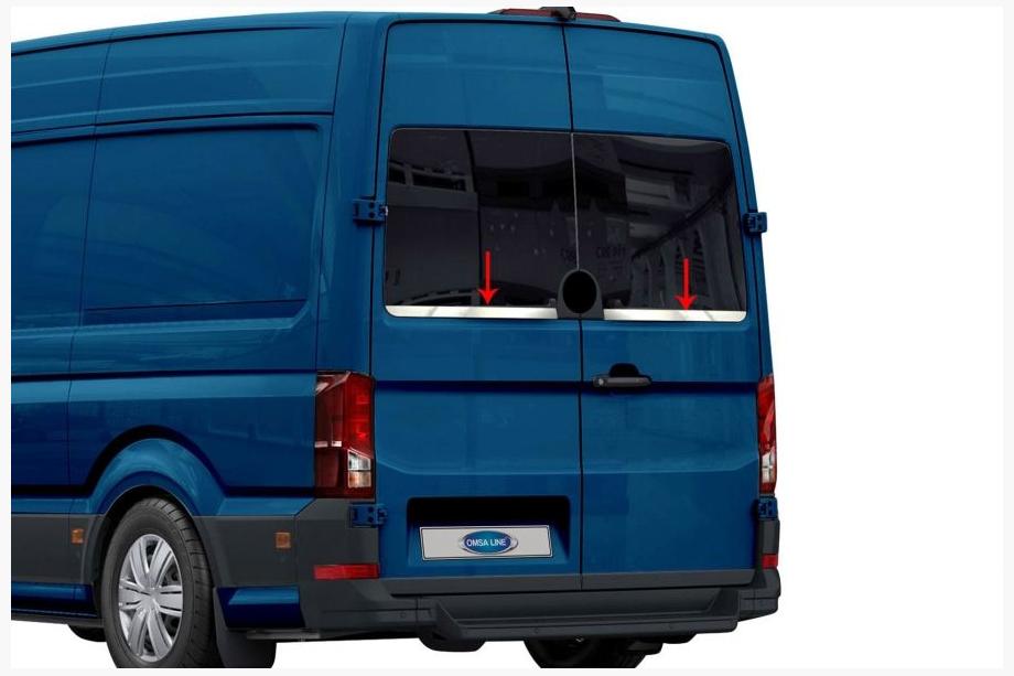 Volkswagen Crafter 2016- Bordo vetro acciaio inox (2 pz) Image