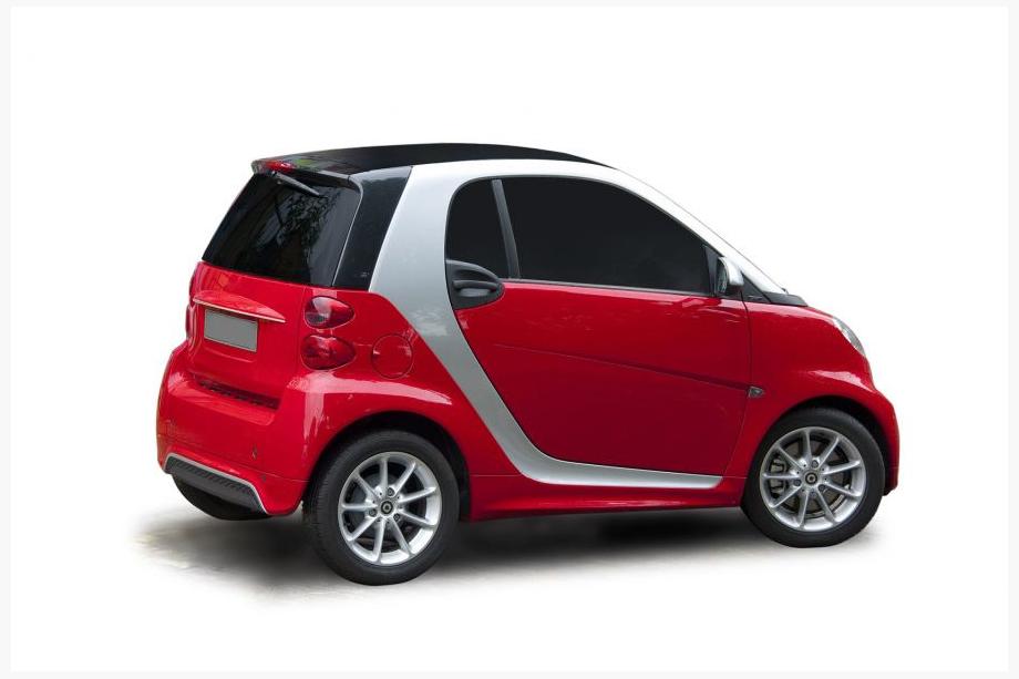 Smart 2007-2014 Modanatura cromata sopra la targa Image