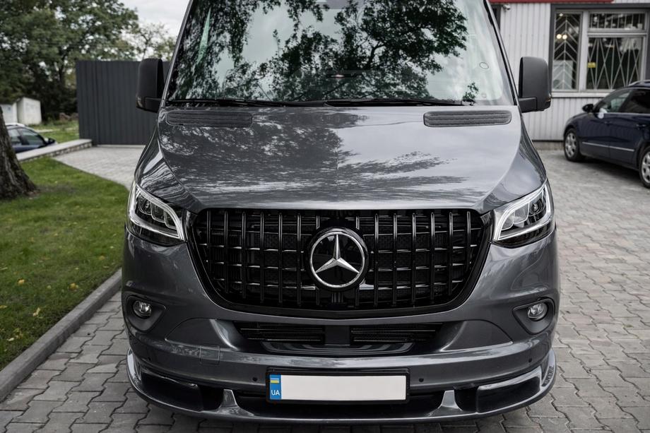 Mercedes Sprinter W907/W910 2018- Labbro inferiore paraurti anteriore (primer per verniciatura) Foto 1