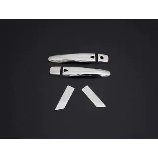 Coperture Maniglie Porta Cromate (4 pz, Acciaio Inox) foto 1