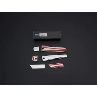 Coperture Maniglie Porta Cromate (4 pz, Acciaio Inox) foto 3