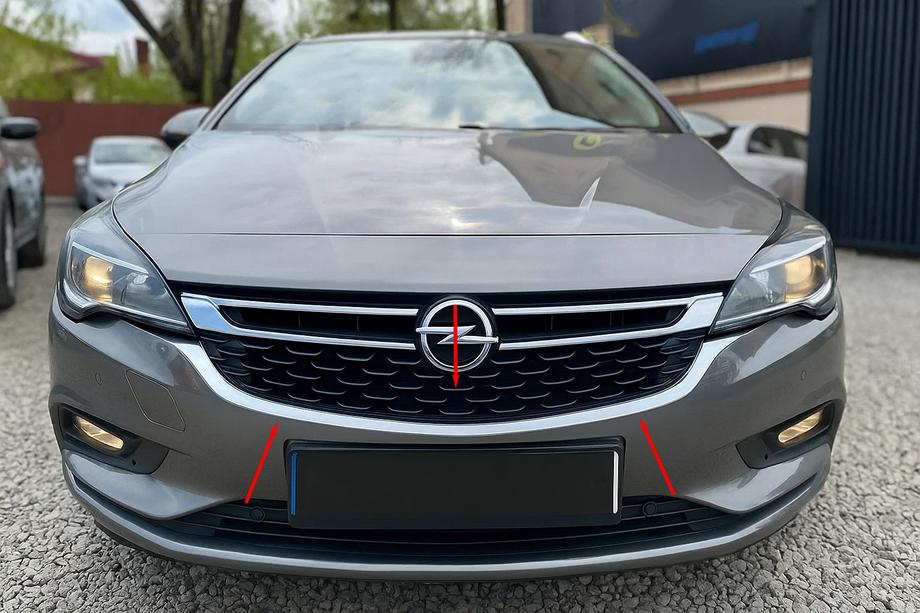 Opel Astra K 2016-2021 Cornice griglia anteriore (acciaio inox) Image