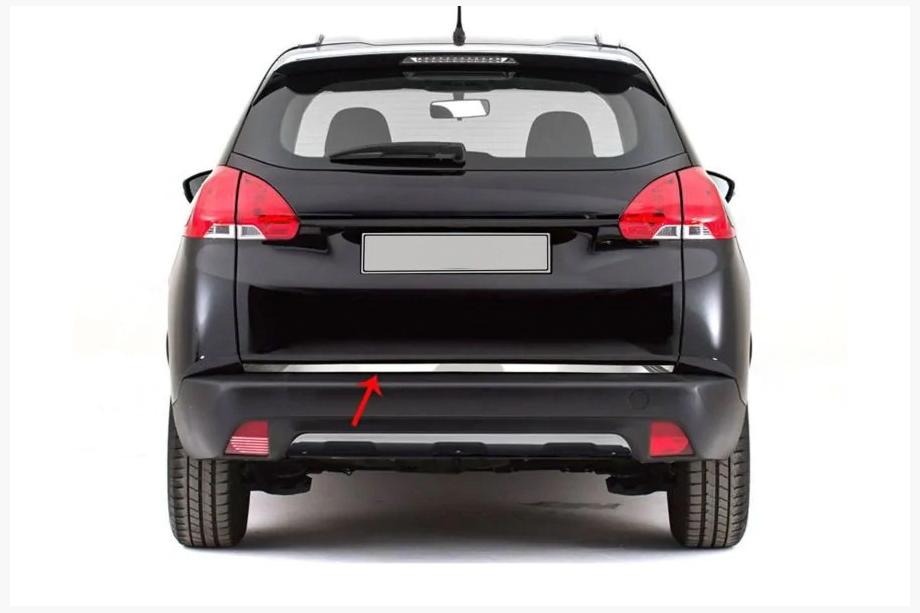 Peugeot 2008 2013-2019 Modanatura bagagliaio acciaio inox Image