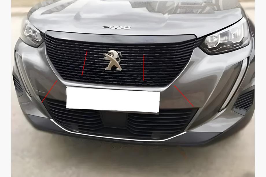Peugeot 2008 2019- Cornici griglia (3 pz, acciaio inox) Image