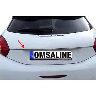Modanatura cromata sopra targa OmsaLine (acciaio inox)