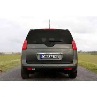 Modanatura cromata sopra targa OmsaLine (acciaio inox)