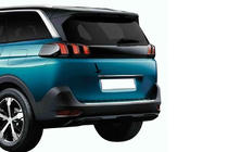 Peugeot 5008 2016-2023 Modanatura cromata sopra targa OmsaLine (acciaio inox) foto 1