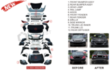 Mercedes S-сlass W221 2005-2013 Kit restyling per W223 Maybach foto 9