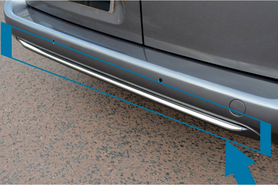 Peugeot Partner/Rifter 2019- Modanatura paraurti posteriore acciaio inox Image