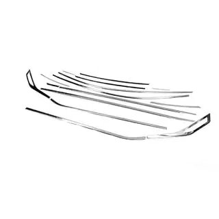 Set completo cornici finestrini (16 pz, acciaio inox) foto 3