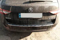 Skoda Superb 2015-2024 Protezione Paraurti Posteriore SW Acciaio Inox foto 3
