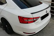 Skoda Superb 2015-2024 Spoiler Lip (Omsa, nero) foto 1