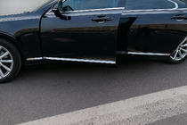 Volvo S90/V90 2016- Modanature Cromate per Porte (per V90, Acciaio Inox) foto 3