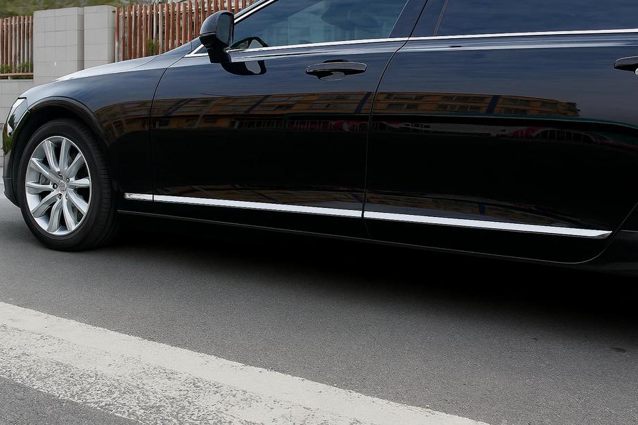 Volvo S90/V90 2016- Modanature Cromate per Porte (per V90, Acciaio Inox) Image