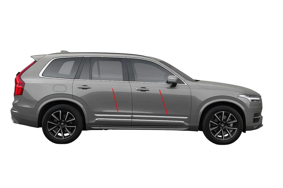 Volvo XC90 2015- Modanature Porte Acciaio Inox (4 pz) Image