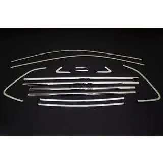 Set completo cornici finestrini (14 pz, acciaio inox) foto 2