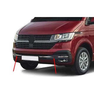 Modanatura griglia paraurti 2019+ (4 pz, acciaio inox) Volkswagen T6 2015-2024 foto 1
