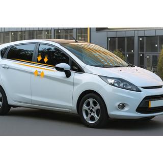 Modanature finestrini acciaio inox (4 pz) Ford Fiesta 2008-2017 foto 1