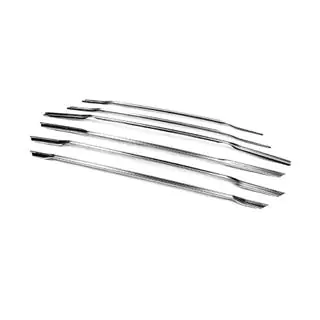 Coperture griglia Carmos (2014-2018, 6 pz, acciaio inox) Ford Courier 2014-2023 foto 2