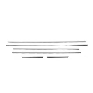 Cornici Finestrini Acciaio Inox Carmos (6 pz) Seat Leon 2005-2012 foto 2