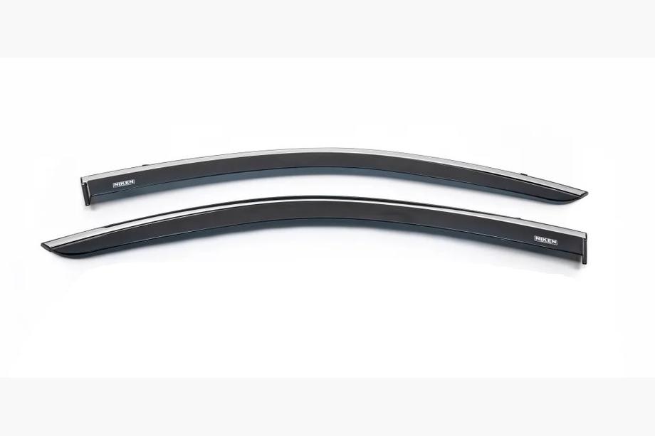 Dacia Lodgy 2012-2022 Deflettori Finestrini con Modanatura Cromata (2 pz, Niken) Image
