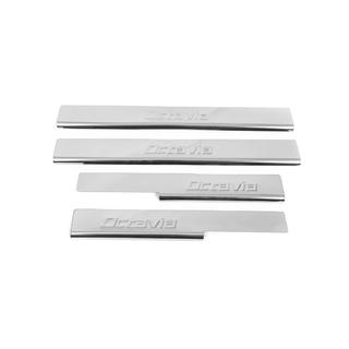 Battitacco acciaio inox Carmos V2 (4 pz) Skoda Octavia III A7 2013-2019 foto 2