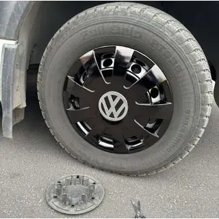 Copricerchi neri ABS (1 pezzo, set da 4) Volkswagen Crafter 2006-2016 foto 1