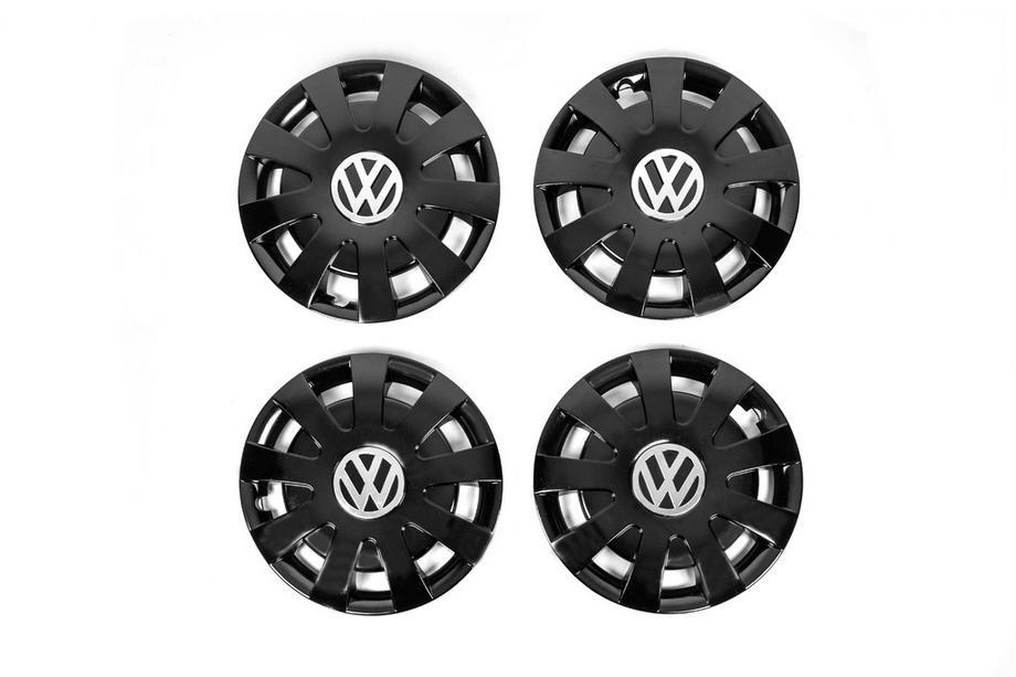 Volkswagen Crafter 2006-2016 Copricerchi neri ABS (1 pezzo, set da 4) Foto 2