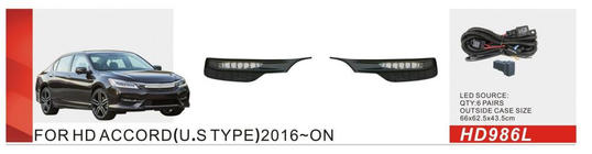 Honda Accord X 2017-2022 Fendinebbia tipo US (2017-2020, LED) foto 1