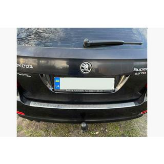 Protezione paraurti posteriore Carmos (SD/SW, acciaio inox) Skoda Octavia II A5 2006-2010 foto 1