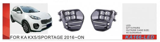 Kia Sportage 2015-2021 Fendinebbia 2015-2018 (Alogeni) foto 1
