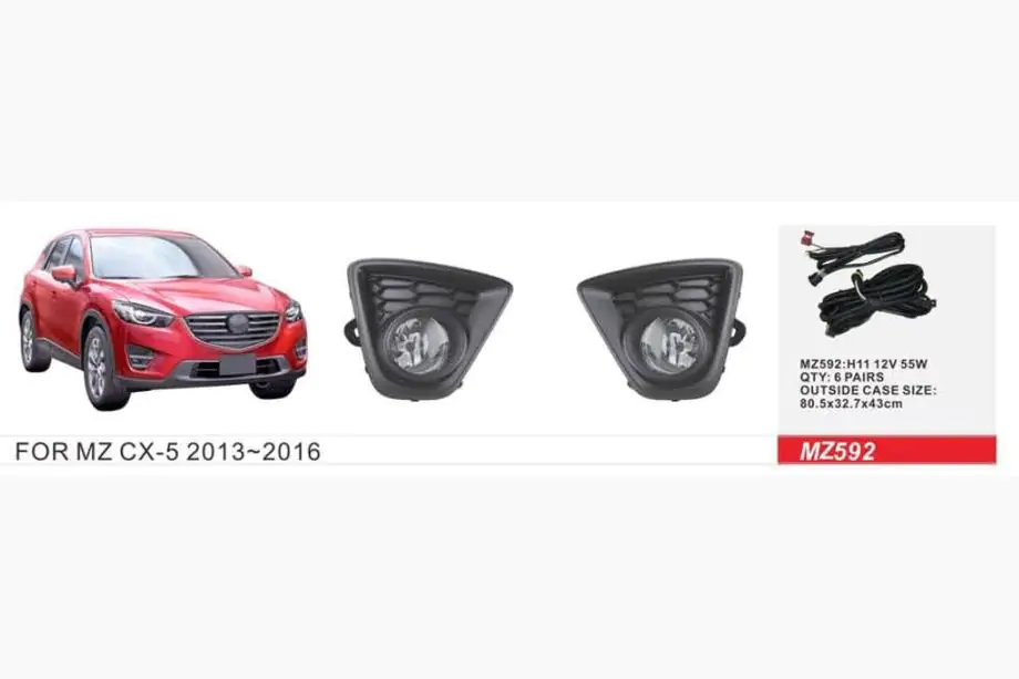 Mazda CX-5 2012-2017 Fendinebbia (2 pz, alogeni) Image