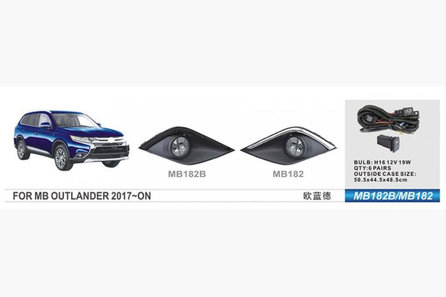 Mitsubishi Outlander 2012-2021 Fendinebbia 2015-2021 (2 pz, Alogeno) Image